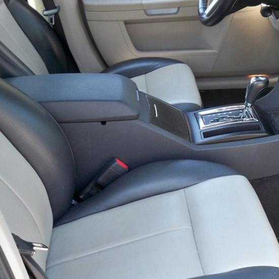 Carbon Fiber Front Cup Holder Panel Cover Trim For Chrysler 300 2005-2007