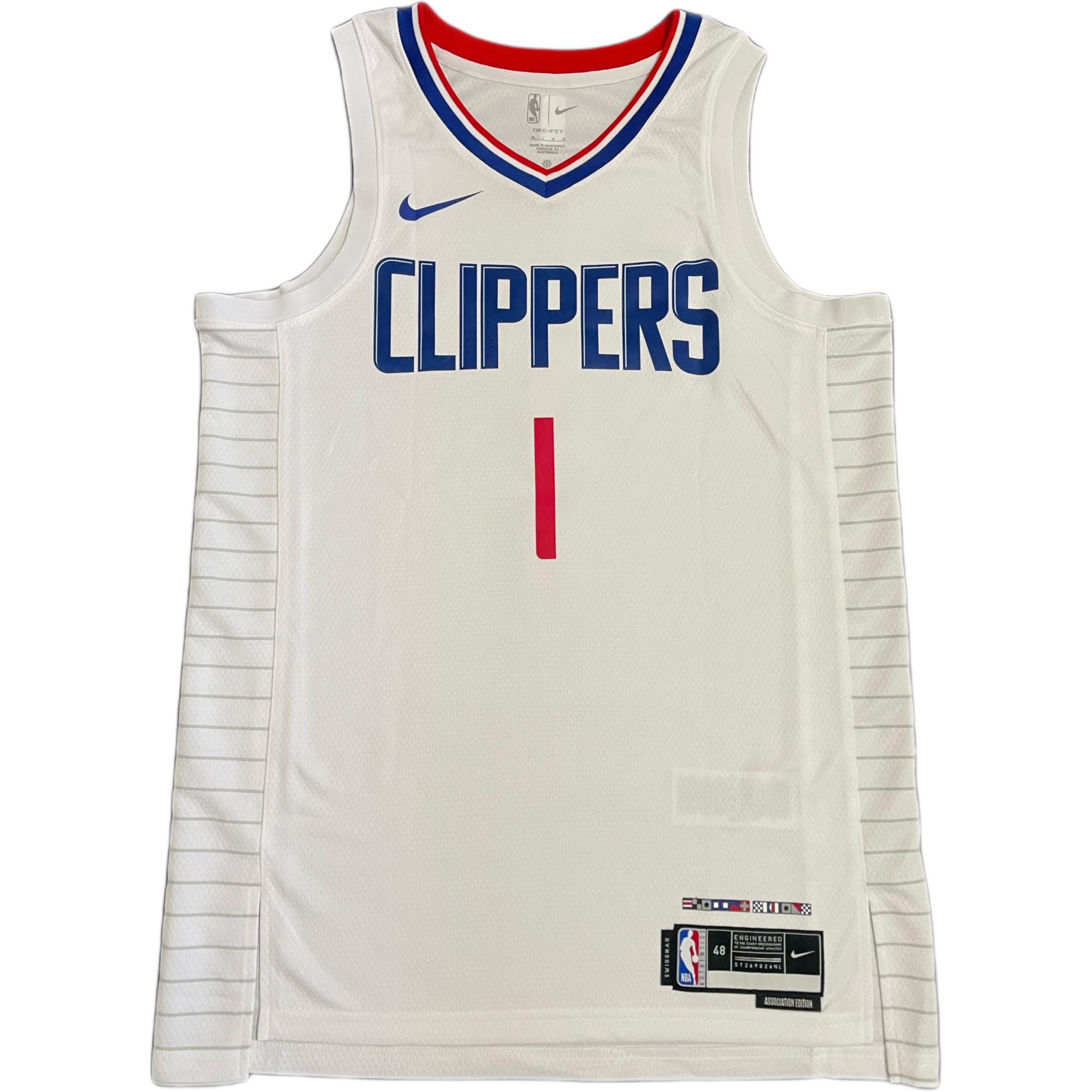 

Nike X NBA Collaboration Clippers Harden Fan Edition Fashion Soft Skin Basketball Jersey Unisex jersey White DN2171-100 L