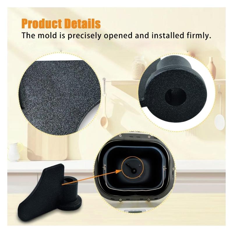 Pack of 2 Bread Maker Paddles Bread Maker Dough Stirrer Mixing Paddles Carbon Steel Texture Bread Maker Accessories