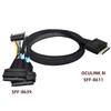 50cm Cable OCuLink PCIe PCI Express 8 X 8 Channel To Dual 4 X SSD Data Active Cable SFF-8611 SFF-8639 U.2