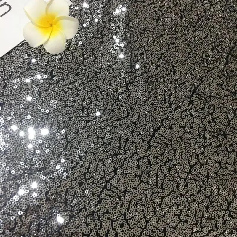 Breite 130x100cm Paillettenstoff 3MM Funkelndes Roségold Silber Glitzerstoff für Kleidung Bühne Party Hochzeit DIV Dekoration Nähen