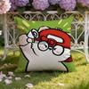 Sticker Cute Bear Stickers Cushion Cover Home  Car DualScene Pillow Cover Reversible for Premium Comfort