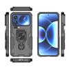 For Xiaomi 17 Pro Max Case Rotatable Ring Kickstand PC + TPU Shockproof Phone Cover