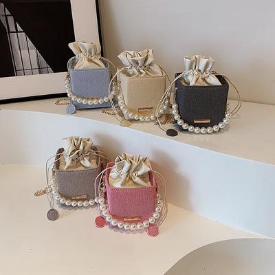 Kadınlar İçin Moda El Çantaları Yazlık Küçük Çantalar Yeni Yaz Moda Kova Çanta Günlük Basit Askılı Çanta