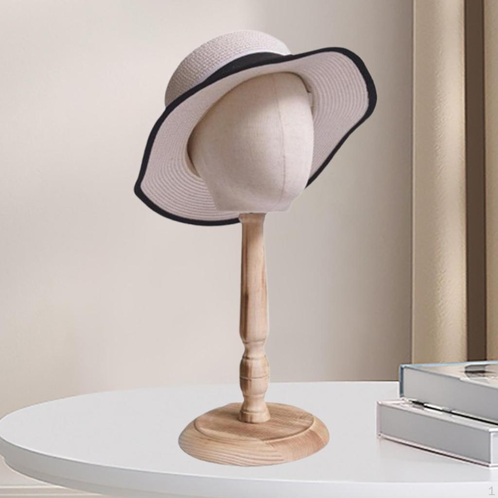 Hat Display Holder, Mannequin Head Model, Styling Hairpiece Model with Base for