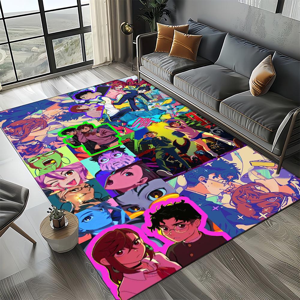 3D DAN DA DAN Anime Cartoon Teppich für Wohnzimmer Schlafzimmer Zuhause Sofa Dekoration, Kinder Spiel Rutschfeste Bodenmatte Geschenk