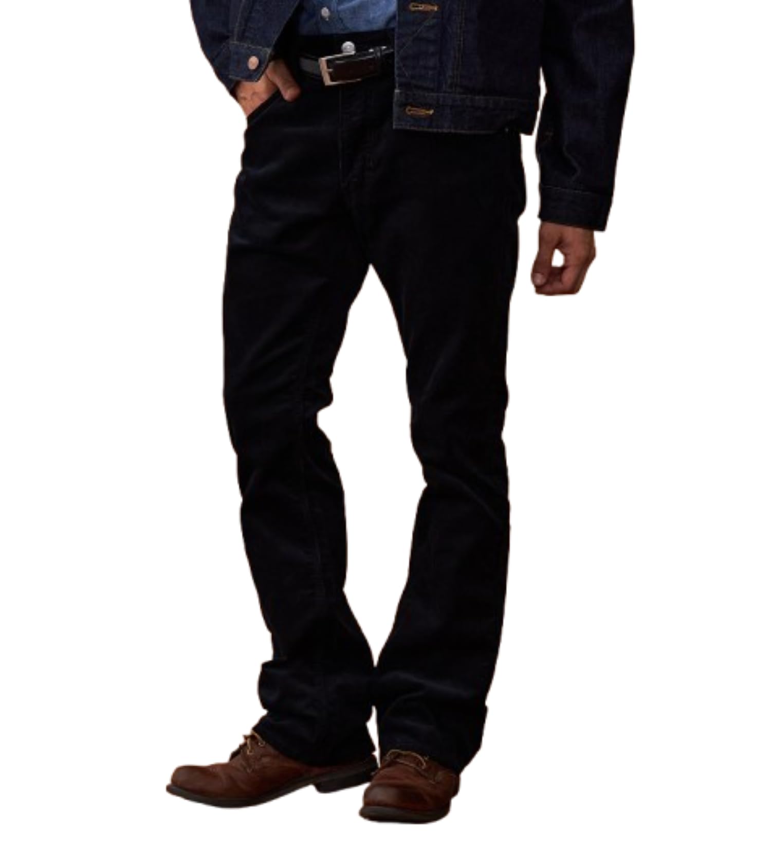 

Мужские джинсы Lee American Standard 102 Bootcut из черного вельвета, чёрный