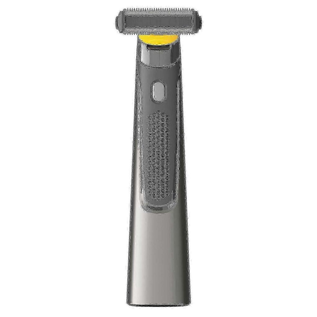 MicroTouch SOLO Titanium Rechargeable Body and Beard Razor with 3 Combs USB Precision Trimmer Waterproof