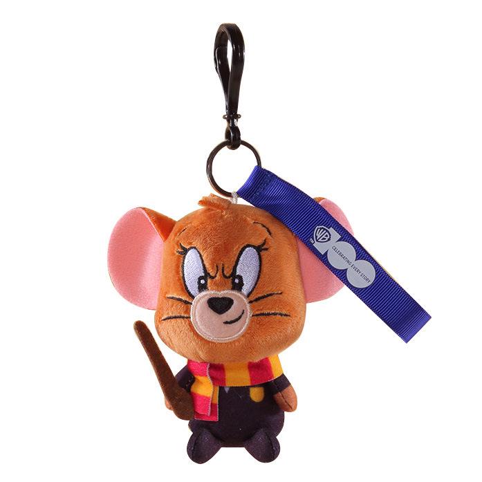 Tom & Jerry Plush Toys: Cat Pendant & Mouse Keychain Charms for Kids