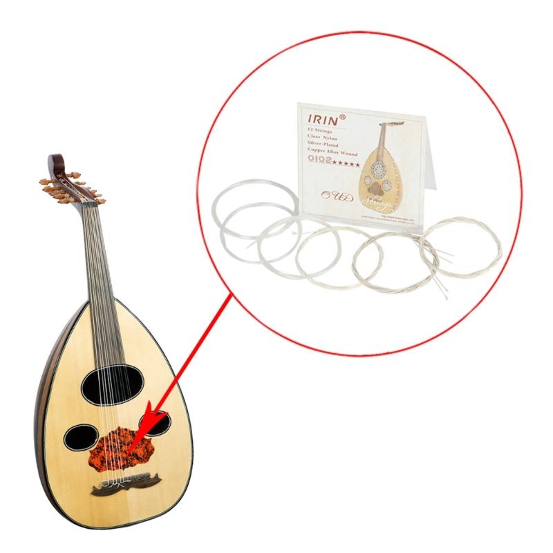 Arabic Oud String Musical Instrument Part Nylon Silver-Plated Alloy Wound String