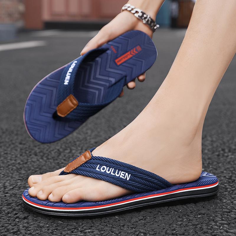 Sommer neue Flip-Flops Herren rutschfest Oberbekleidung eva Strand coole Hausschuhe lässige Sandalen Herren