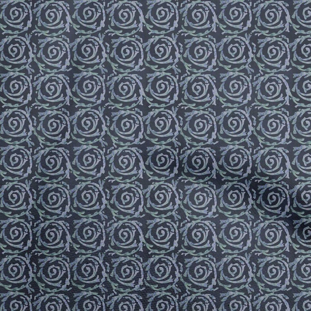 oneOone Cotton Flex Dark Olive Green Fabric Asian Baroque Sewing Craft Projects Fabric Prints By Yard 40 Inch