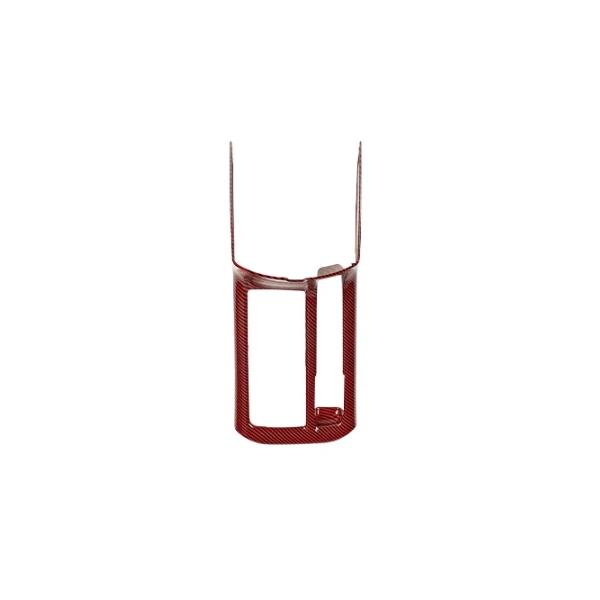 EEJQ9 LHD/RHD For Hyundai I30 2024 2025 Car Tuning Carbon Fiber Red Front Row Water Cup Frame Trim Interior Replacement Parts