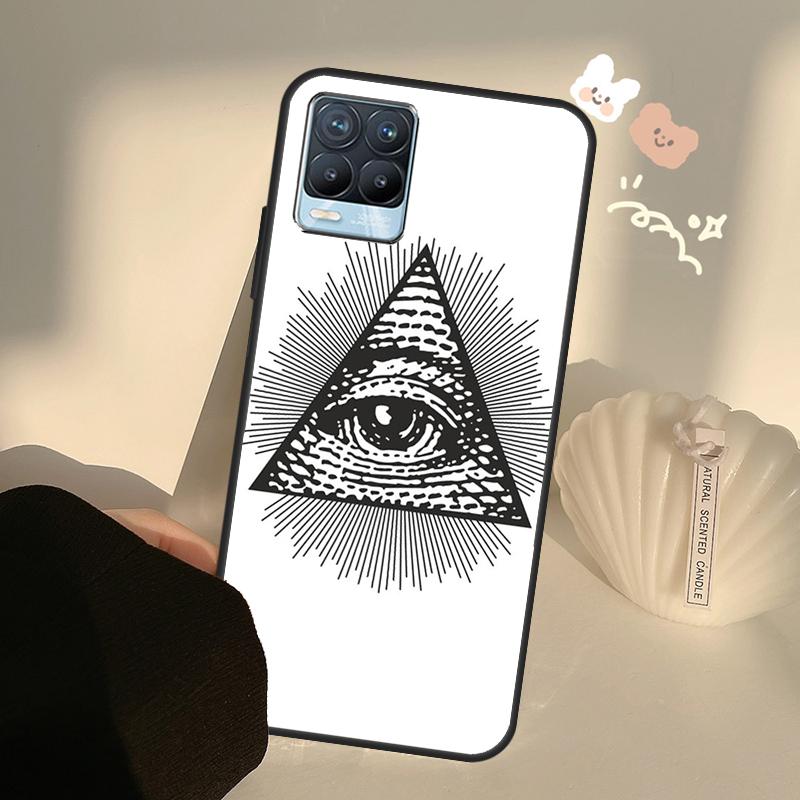 Illuminati Eye Occult Pyramid Case For Realme GT7 Pro GT6 C65 C67 C61 C53 C55 C51 C25 C63 C71 C75 11 12 13 14 15 Pro Plus