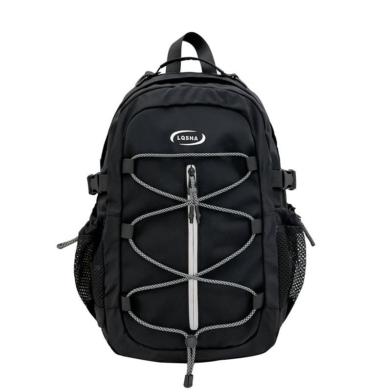Schoolbag Outdoor Lightweight Backpack Large Capacity Waterproof Hiking Backpack Male and Female Student Commuter School Bag Simple and Versatile