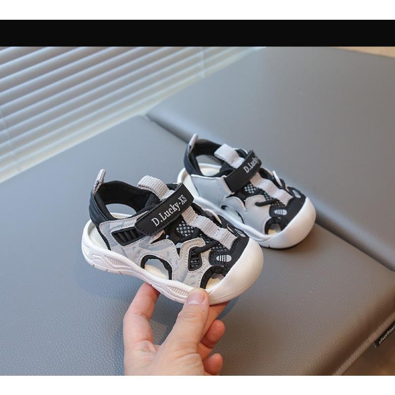 Summer new baby toddler sandals girls bag head sandals soft sole boys beach sandals