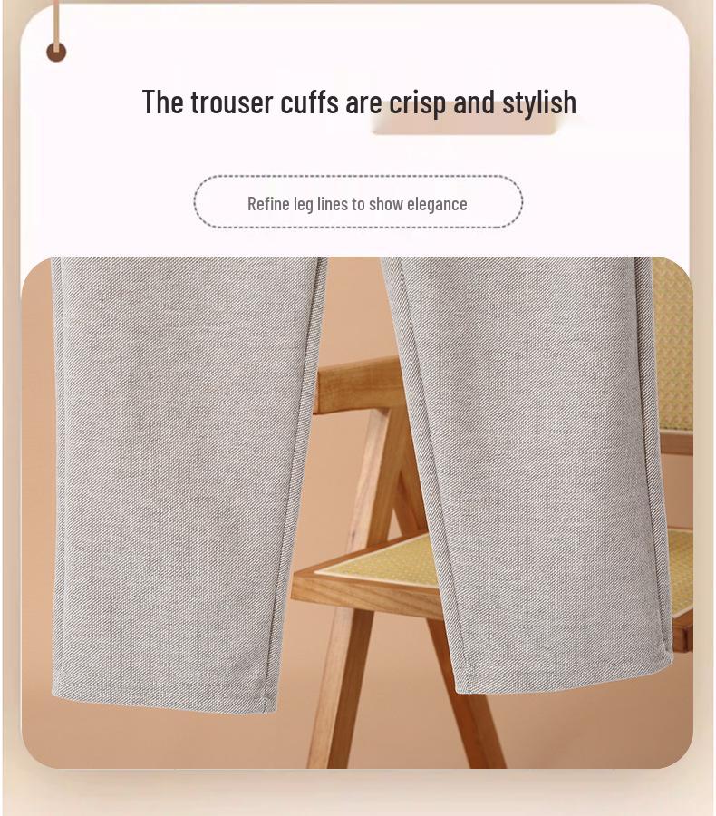 Fashionable Elastic Waist Pants for Women Aged 40-60 - Simple Style, Perfect for Moms, 2026