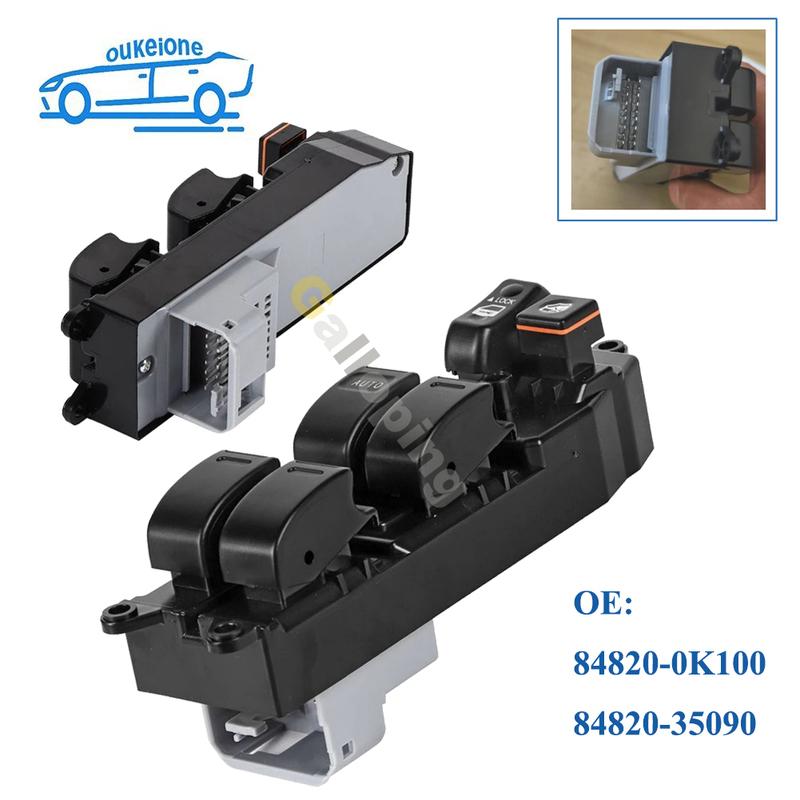 

For 2004-2015 Toyota Hilux Vigo Fortuner Electric Power Master Window Lifter Control Switch Button Car Accessories 84820-0K100