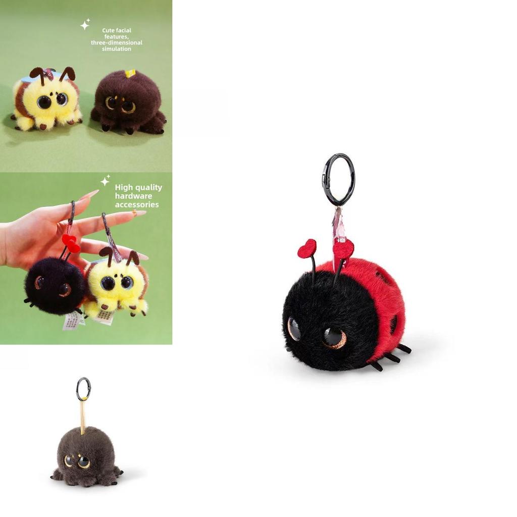 Plush Toy Pendant For Girls With Soft Cotton Fill Cute Bug Design For Backpack Decor