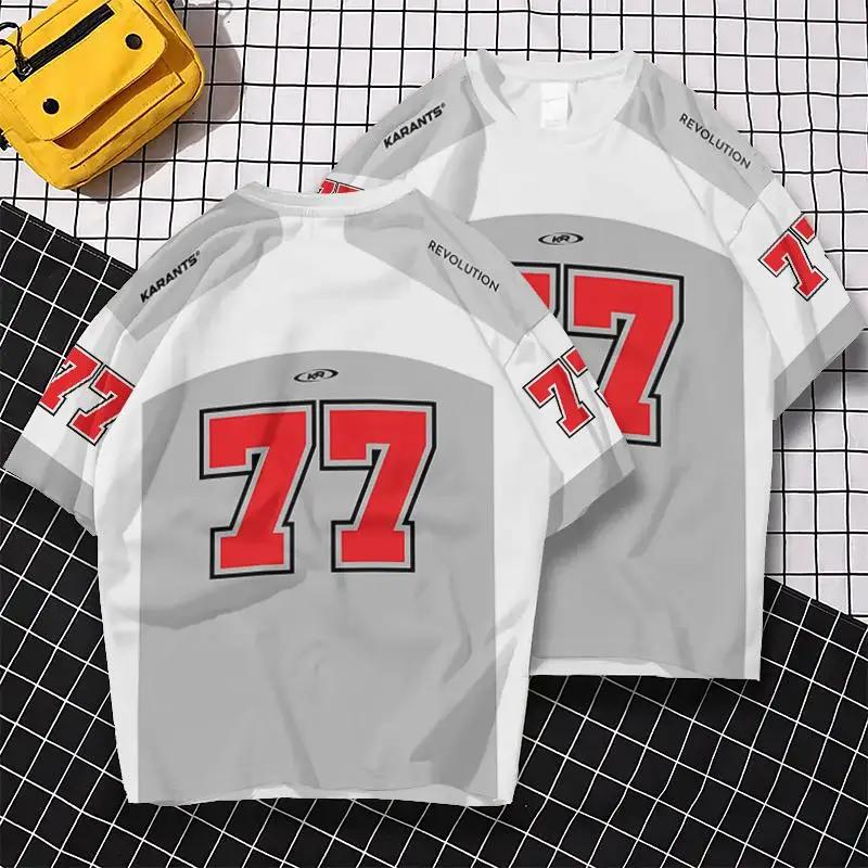 Printed short sleeved T-shirt basketball T-shirt breathable top
