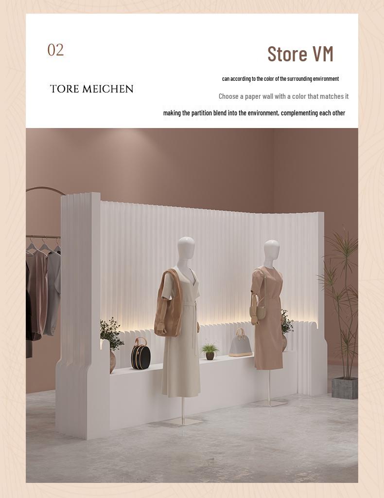 Glow Paper Folding Screen for Office, Living Room, Partition, Entryway, Rental Homes, Salons & Fences