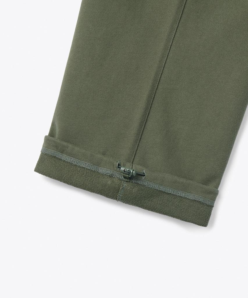 MUSINSA STANDARD One-Pleat Wide Cargo Sweatpants [Khaki]