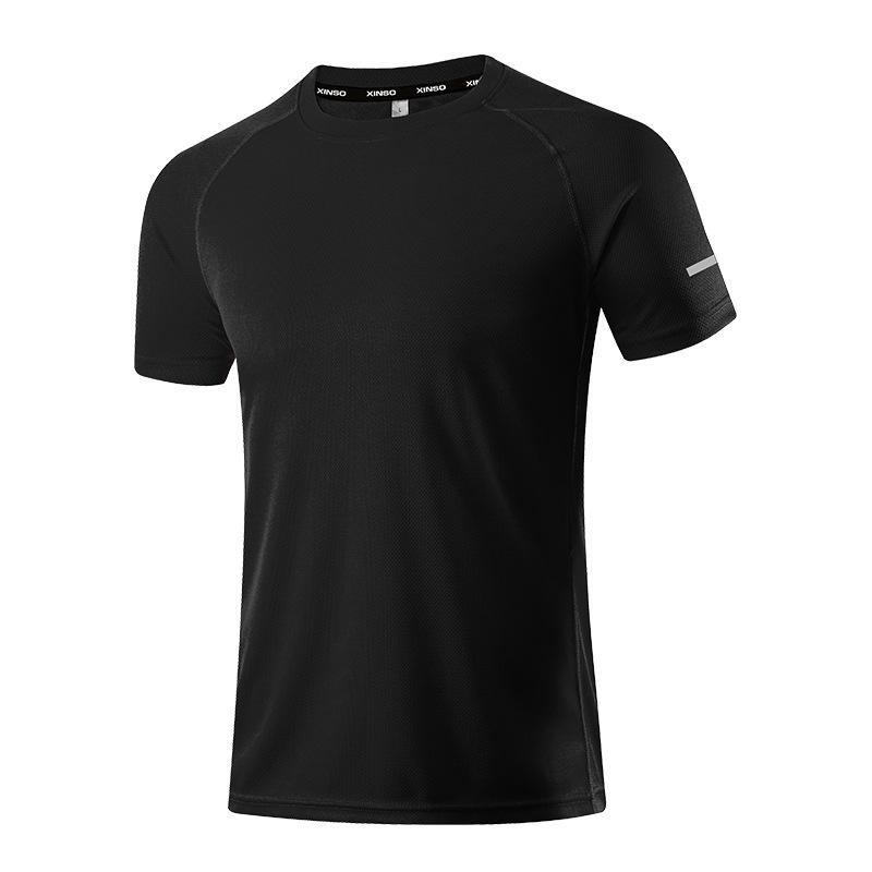 CANGHPGIN Schnelltrocknendes kurzärmliges Sport-T-Shirt für Herren, Fitness, atmungsaktiv, schweißableitend, Größe M-4XL