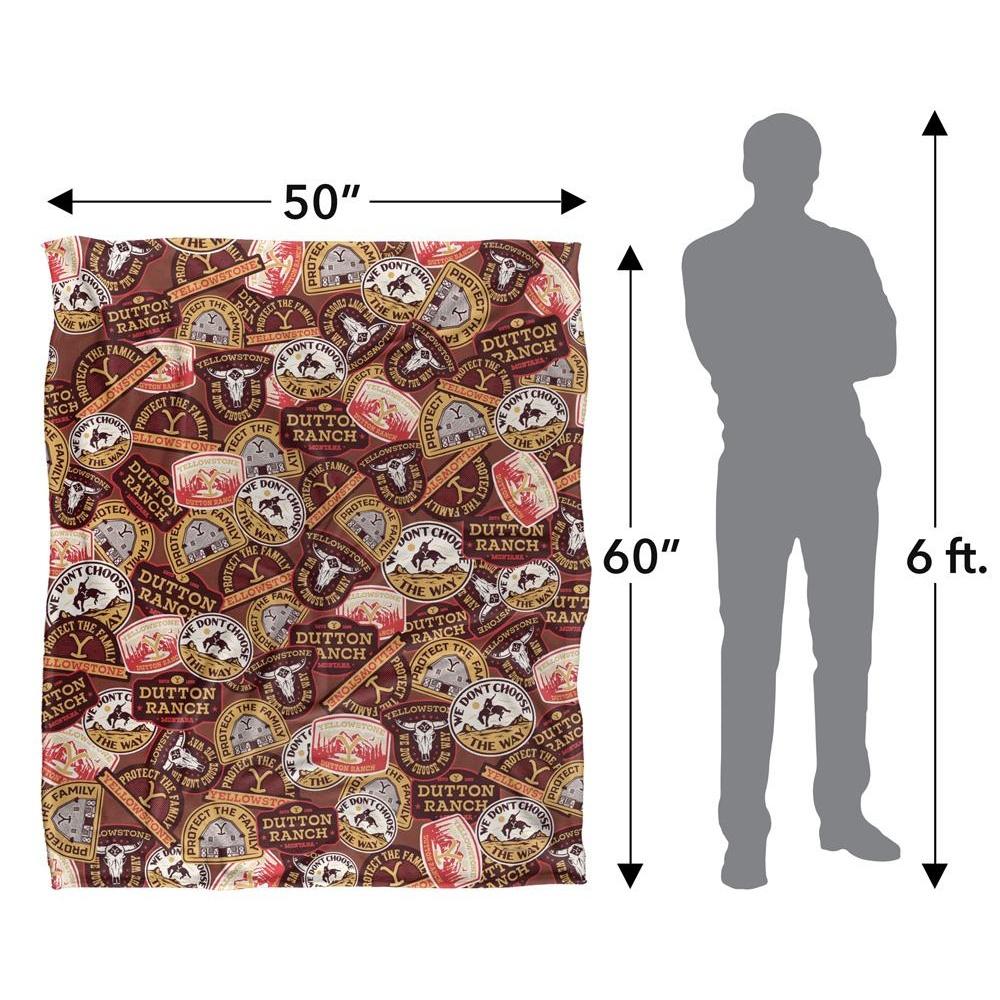 Yellowstone Silky Badge Supersoft Blanket