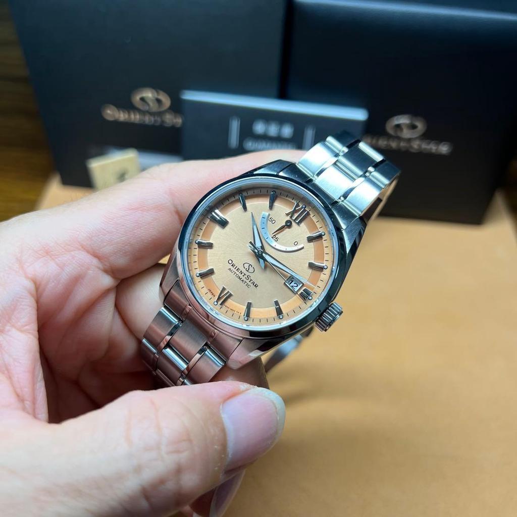 Used ORIENT STAR RK-AU0108G automatic champagne dial