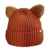Kawaii for Cat Ears Hats Cute Cap Solid Color Hat Wool Knit Hat Earprotect All-m