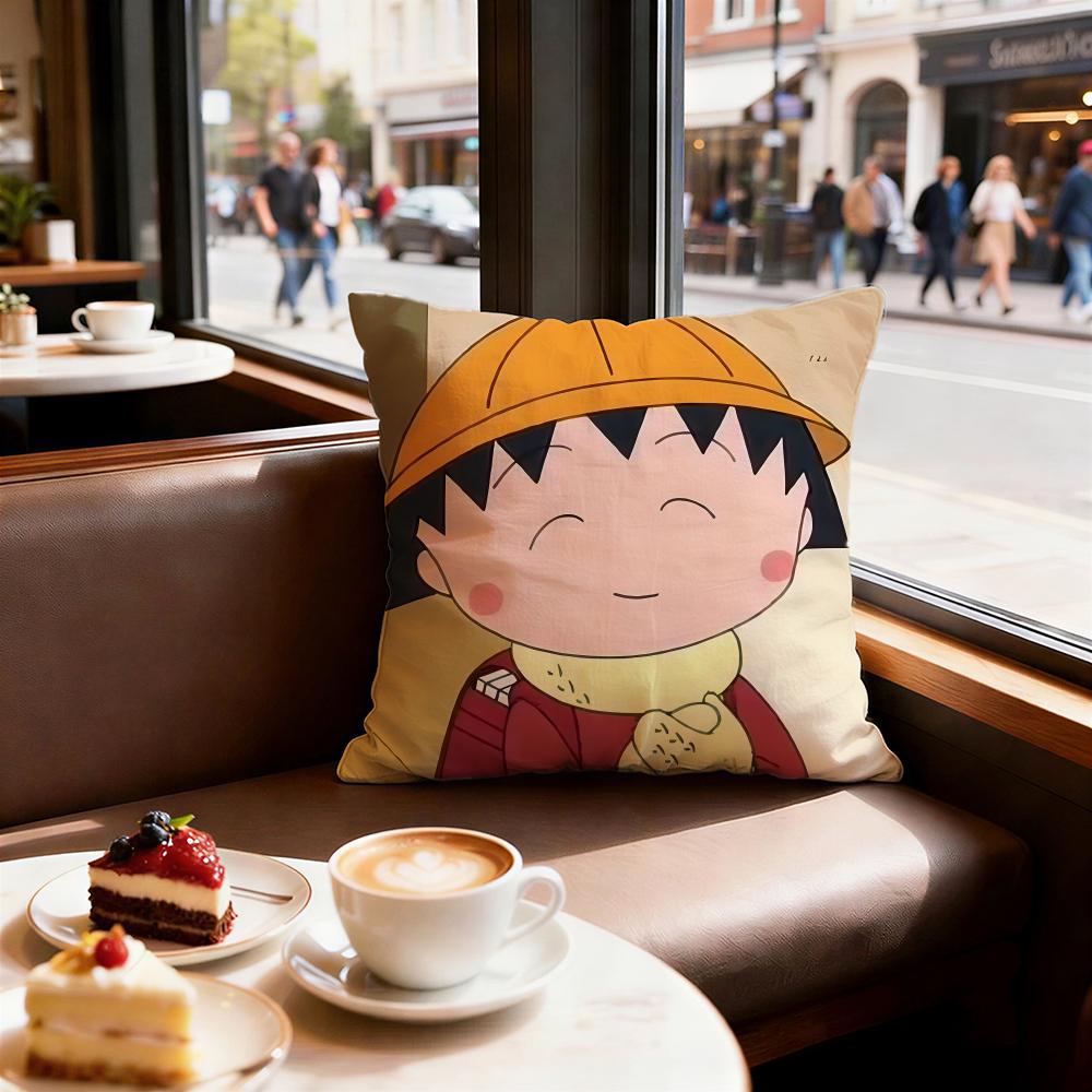 Cartoon Chibi Maruko Chan Cushion Cover Decorative Cushions Covers Cover Sofa X Pillow Piece X X Pillowcase