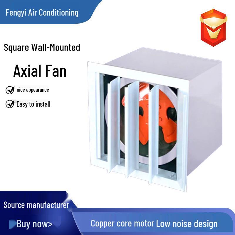 380V Square Wall-Mounted Low Noise Explosion-Proof Industrial Axial Exhaust Fan