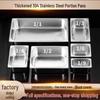Food-Grade 304 Stainless Steel Deep Rectangular Food Pan with Lid