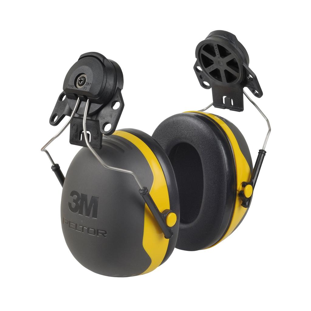 3M Peltor X2P3E NRR 24 One Size Fits X2P3E of by 3M X-Series Cap-Mount Earmuffs, dB, Most, Black/Yellow (Pack 1)