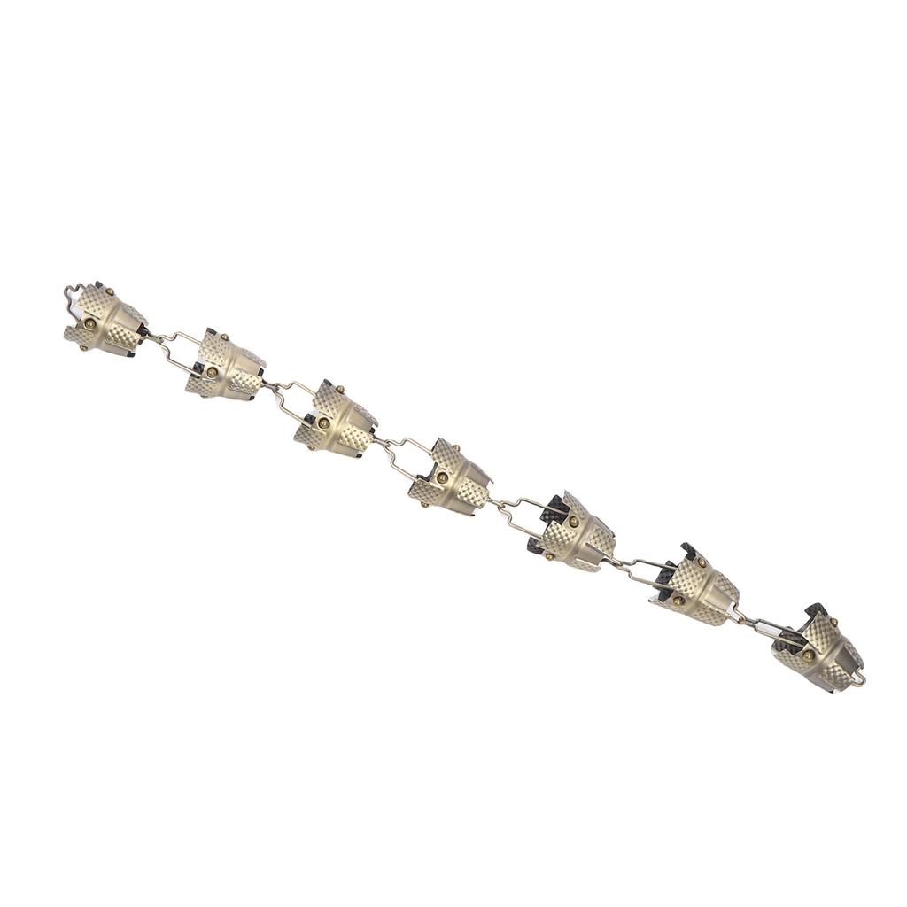 Bronze Tripod Rain Chain, 3.28ft, 7cups, Vanized Antique Bronze Hanging Decorative Rainwater Catch Chain for Outdoor Garden, Yard, Temple