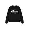 WE11DONE Ss23 Logo Print Round Neck Pullover Long Sleeve Loose Sweatshirt Unisex Sweatshirt Black WD-TS1-23-797-U-BK