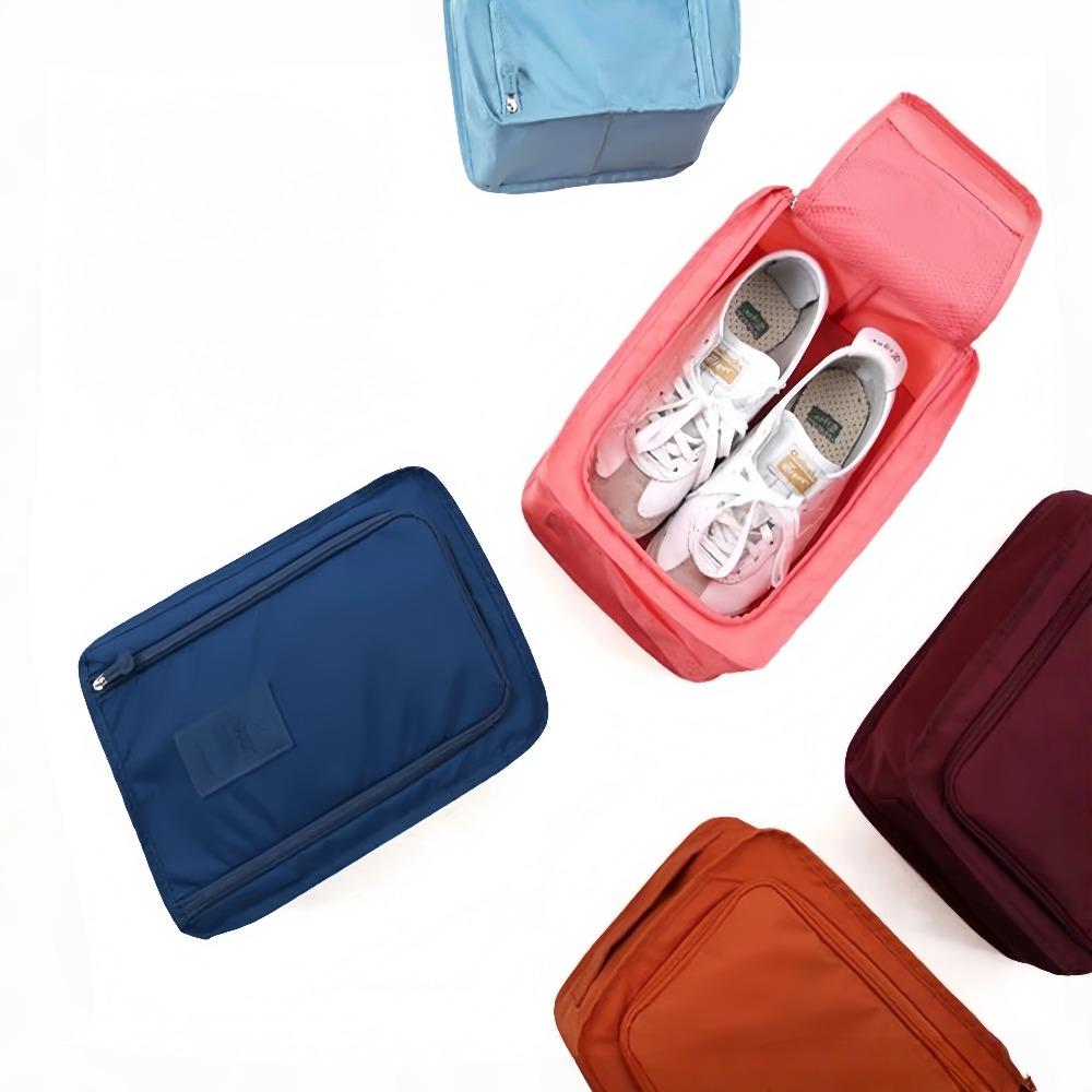Portable Waterproof Sports Shoe Bag Foldable Nylon Shoe Box For Travel Organizational Storage Moistureproof Dustproof Shoe Bag