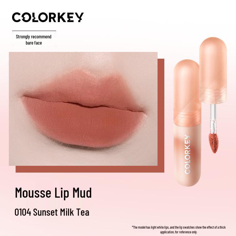 

Colorkey Sakura Mini Lip Mousse - Matte Velvet, Brightening Lipstick