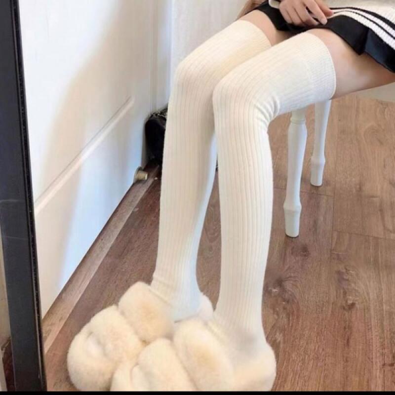 Women s Overknee Socks Fashion Socks Long Socks Knee Socks Golji Overknee Socks Black