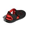 Adidas Neo FORTASWIM Synthetic Leather Comfortable Low top Toddler Shoes Black Red Infant And Toddler CQ0089