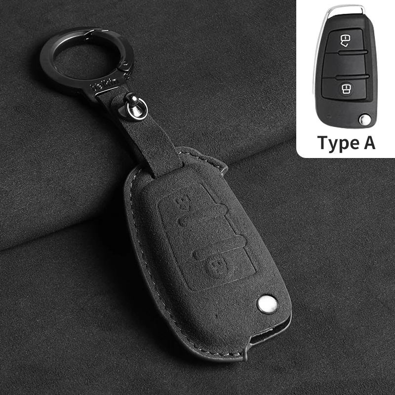 

2 3 Button Suede Car Flip Key Case Cover Fob For Jac S2 Refine S3 S4 S5 S7 R3 A5 Jac A13 A13Rs Refine M3 V7 T6 Pickup Fritson T8