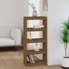 Bookcase - Pine - Honey Brown - 60x30x135.5 Cm - 4 Shelves - Contemporary Design