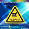 PVC Electrical Hazard Triangle Sign - Caution: Electric Shock Warning for Mechanical Equipment Safety