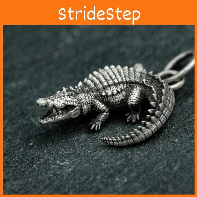 Retro Crocodile Style Animal Jewelry Pendant Alloy Chain Men Women Decoration