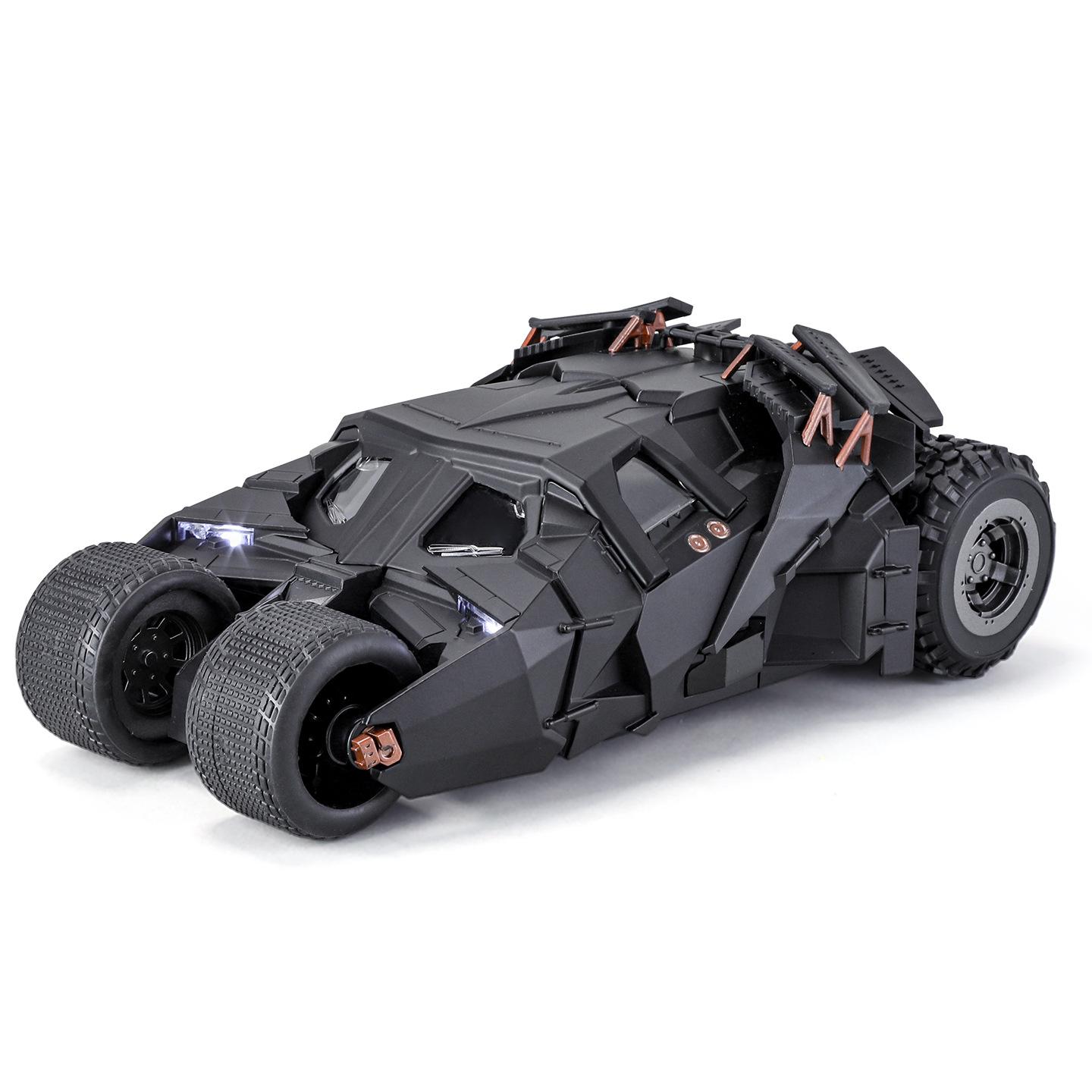 1:24 Bat Dunkler Ritter Simulation Legierung Echtes Spielzeugauto Modell Sprühgleitendes Spielzeugauto gray