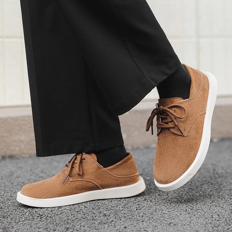 New Fashion Lace-up Oxford Shoes High Quality Soft Leather Outdoor Shoes Mens Designer Flats Trendy Casual Leather Office Shoes