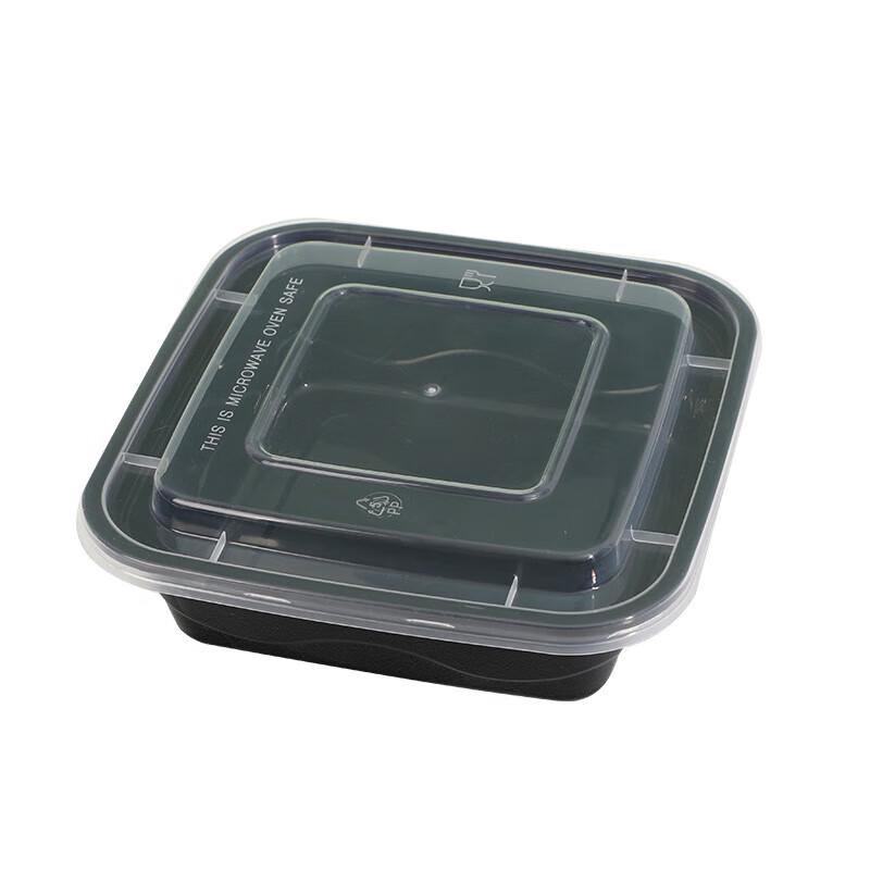 1000ml Disposable Square Food Container with Lid