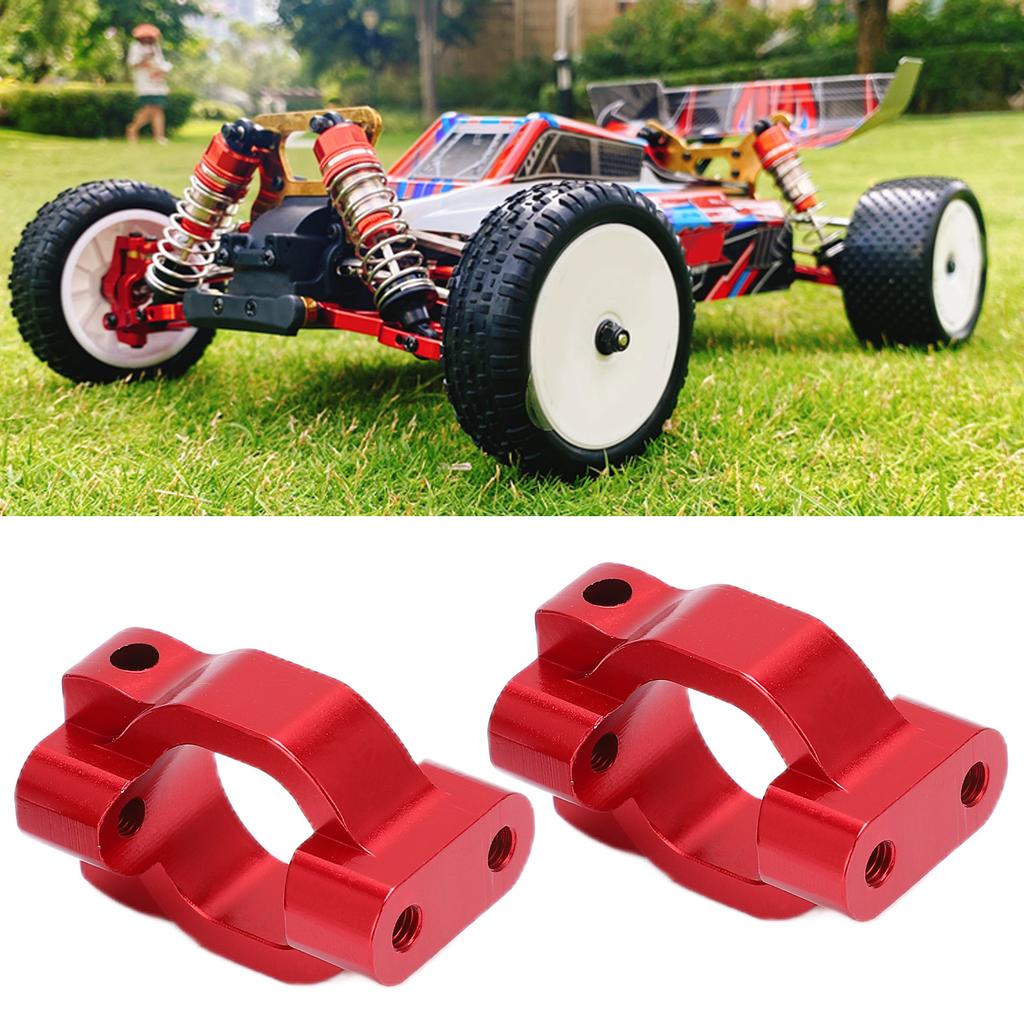 2PCS RC Wheel St Aluminum Alloy RC CShaped St Part for 1/10 Remote Control Car(Red )