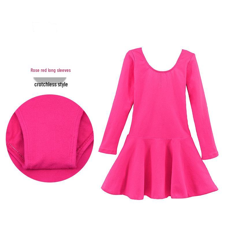 

Girls Summer Dancewear: Short Sleeve Chinese Dance Leotard with Ballet Skirt for Practice and Exams 105 (Height 101-105cm)