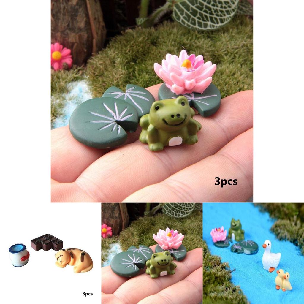 Adorable Cow Pig Dog Resin Ornaments For Miniature Garden And Home Decor